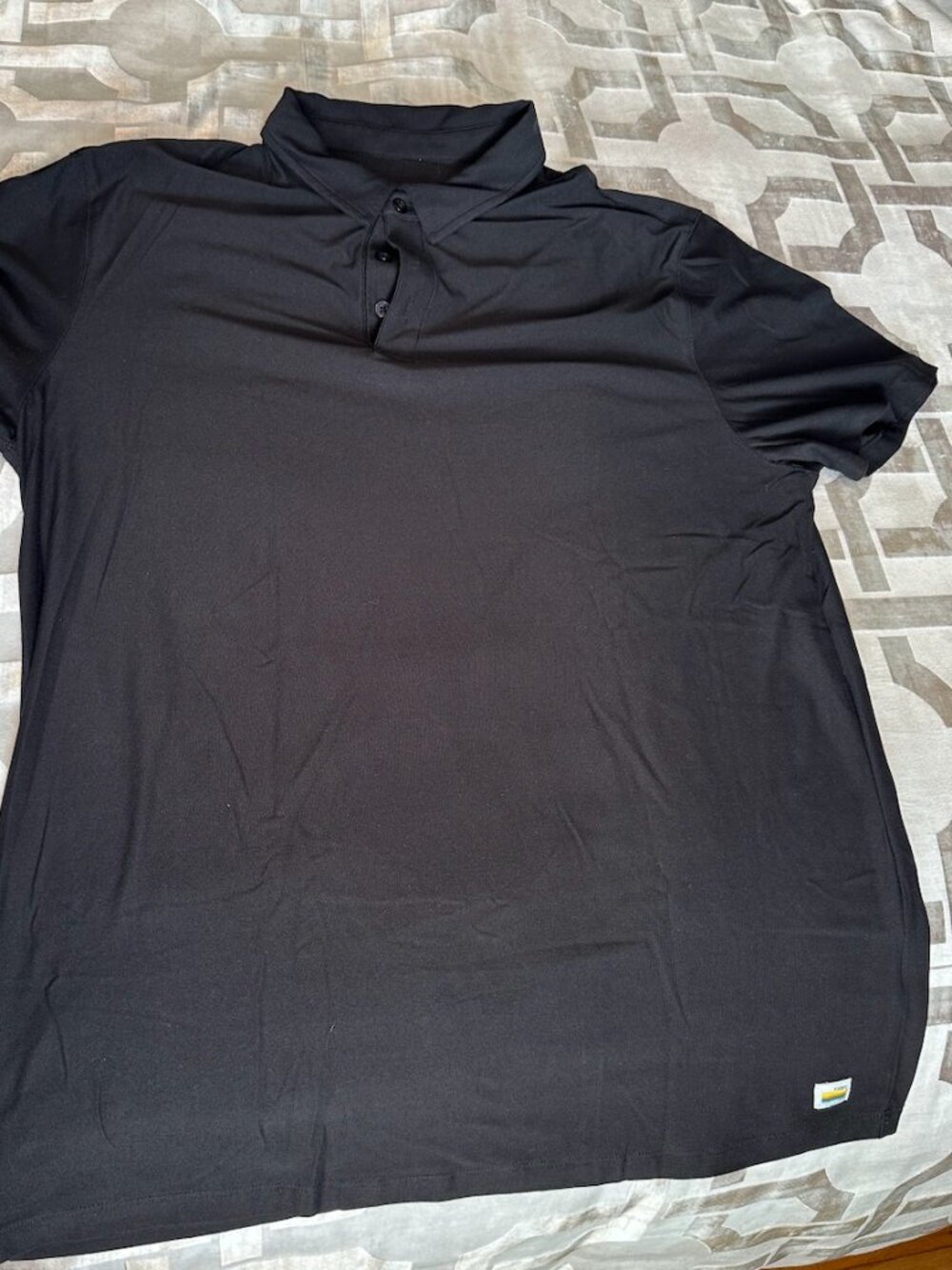 Vuori Black Strato Tech Polo | Medium